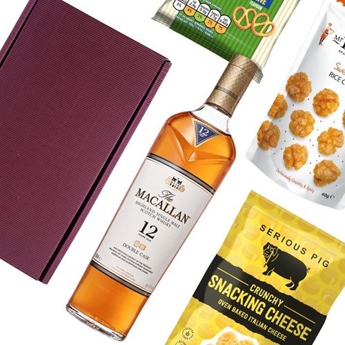 The Macallan Double Cask 12 YO Whisky Nibbles Hamper